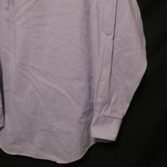 CALVIN KLEIN | Size 15, 34-35 | 100% Cotton | Lilac Button Down Dress Shirt - Picture 15 of 16